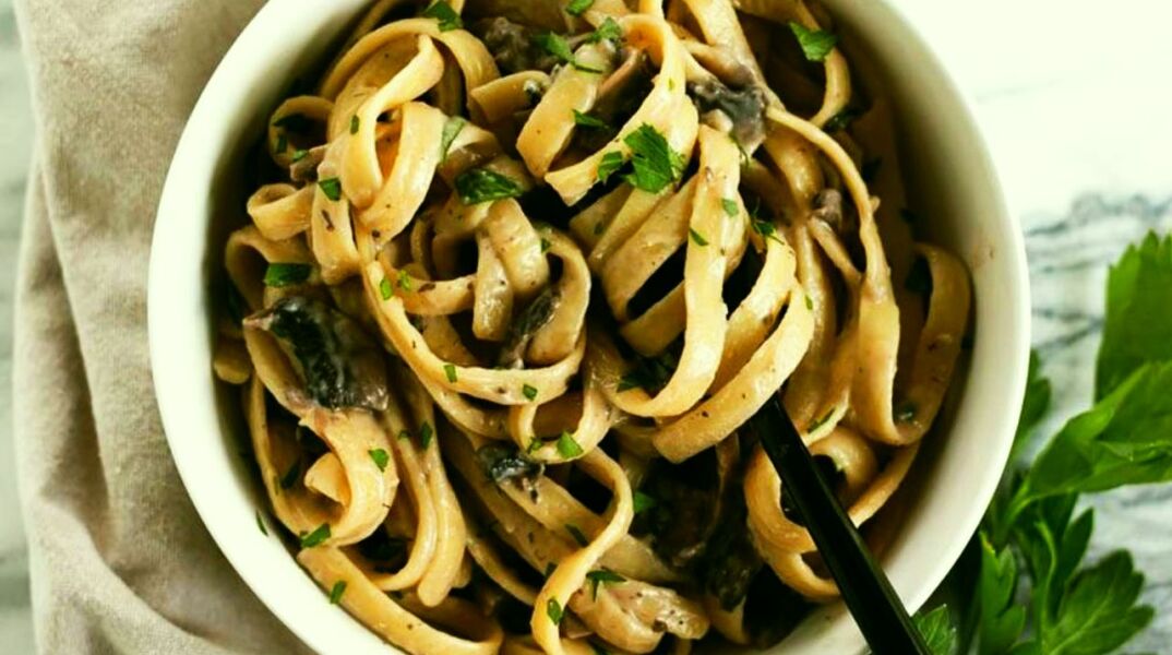 Λινγκουίνι με μανιτάρια από τον σεφ Γιώργο Κοσκινά