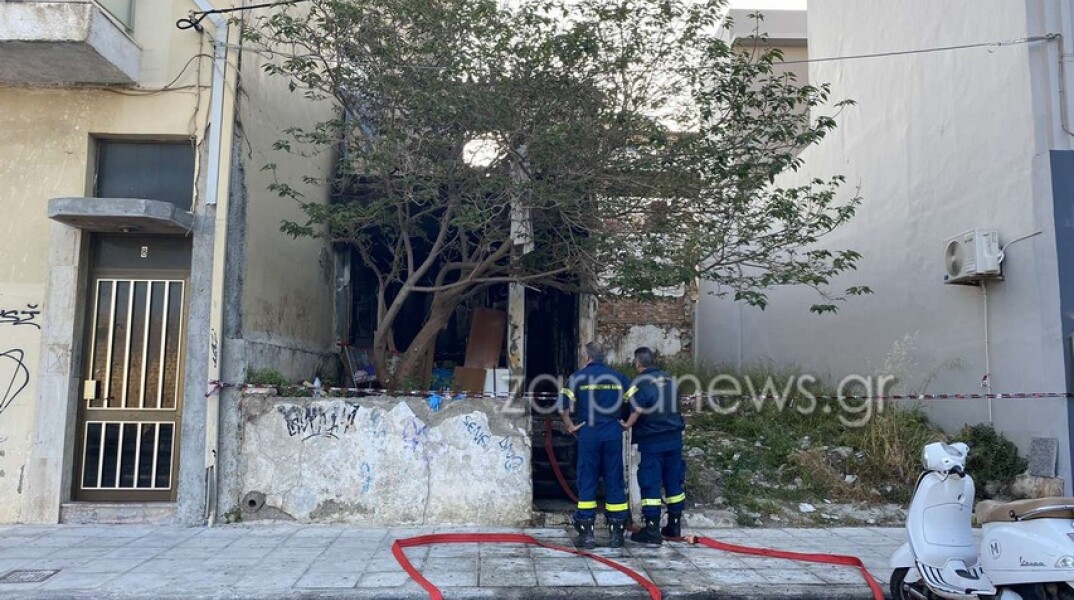 Χανιά: Απανθρακωμένος άνδρας μετά από φωτιά σε ακατοίκητο κτίριο