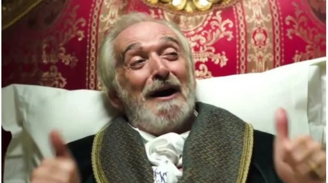 Ο ηθοποιός Κωνσταντίνος Ζαμπάρας στην τηλεοπτική διαφήμιση που τον έκανε γνωστό