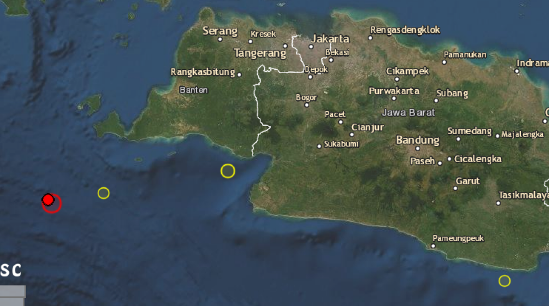 Ισχυρός σεισμός 7R ανοικτά της νήσου Σουμάτρα στην Ινδονησία