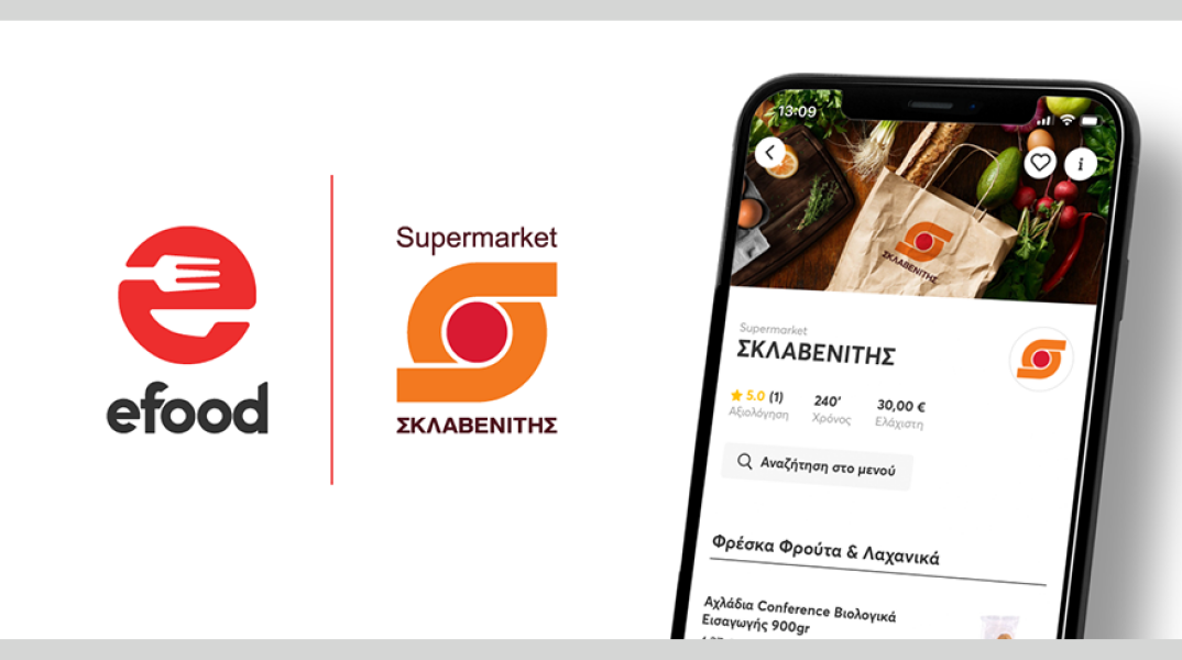 Πιλοτική συνεργασία efood και ΣΚΛΑΒΕΝΙΤΗ