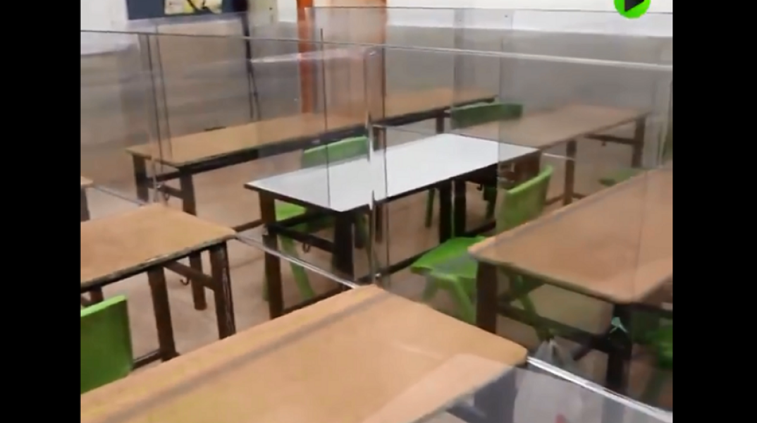 Θρανία με πλεξιγκλάς στα σχολέια του Ισραήλ