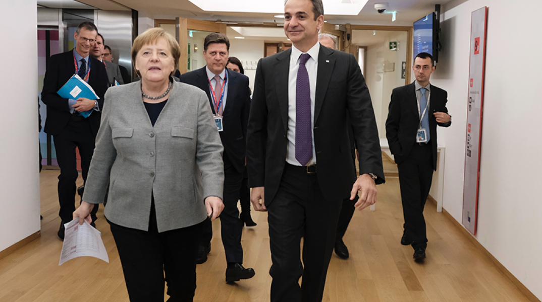 Άνγκελα Μέρκελ και Κυριάκος Μητσοτάκης