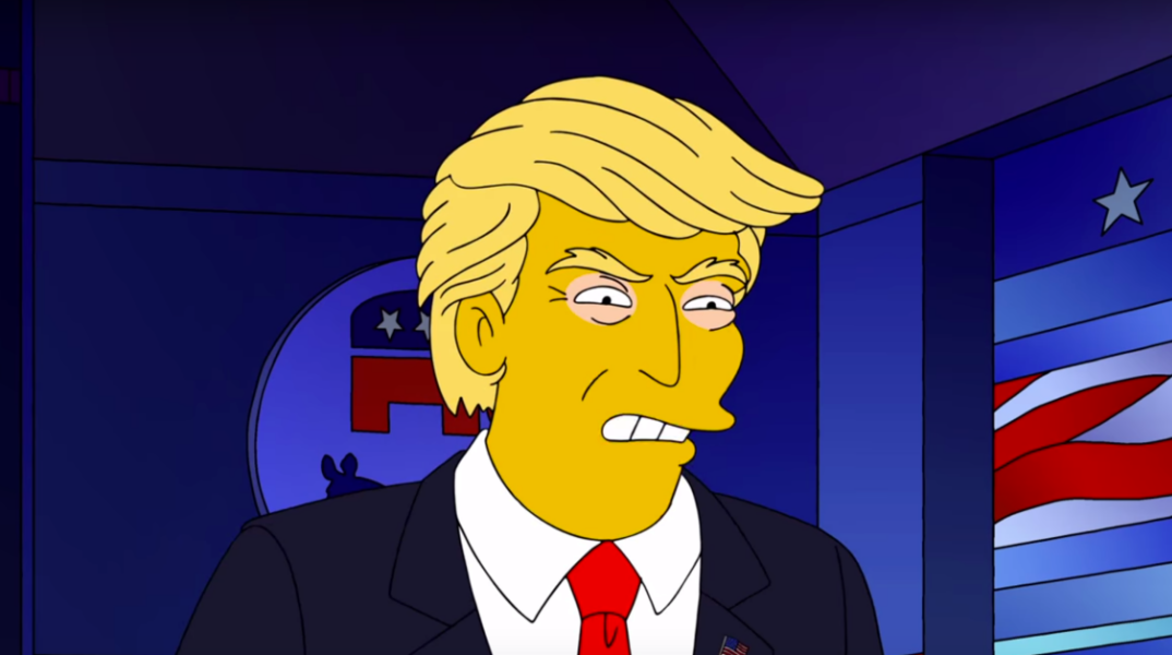 Ο Ντόναλντ Τραμπ ως καρτούν σε επεισόδιο των Simpsons