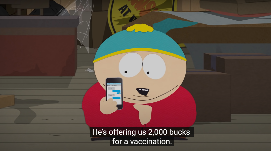 «South ParQ Vaccination Special»: To νέο επεισόδιο της πολυβραβευμένης σειράς επικεντρώνει στο εμβόλιο του COVID-19 και κάνει παγκόσμια πρεμιέρα στις 10 Μαρτίου