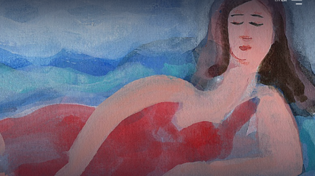 Το σκίτσο του ζωγράφου Αλέξη Κυριτσόπουλου που συνοδεύει το 4ο επεισόδιο τη σειράς των επετειακών podcast του Δ. Σαββόπουλου.