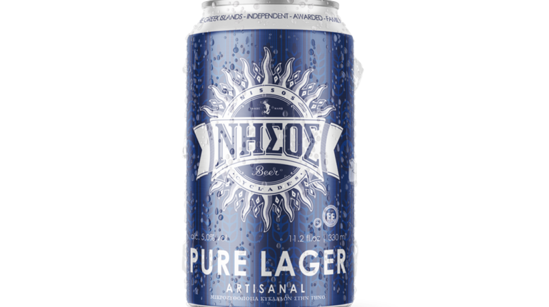 Η πρώτη μπύρα σε κουτάκι, από τη μπύρα «ΝΗΣΟΣ» είναι γεγονός και ακούει στο όνομα «ΝΗΣΟΣ PURE LAGER».  