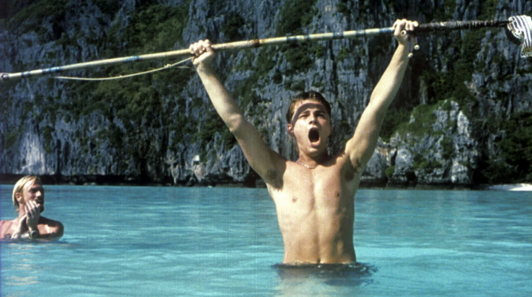 Ο Λεονάρντο Ντι Κάπριο στην ταινία «η παραλία»