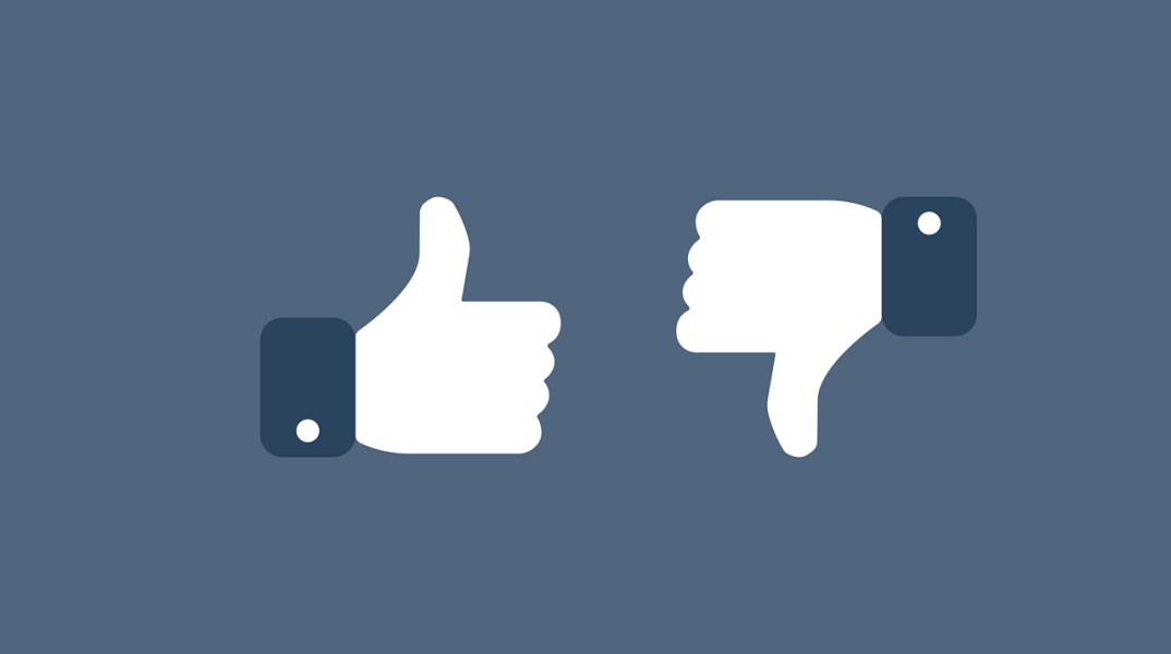 Εικονογράφηση των likes button του facebook