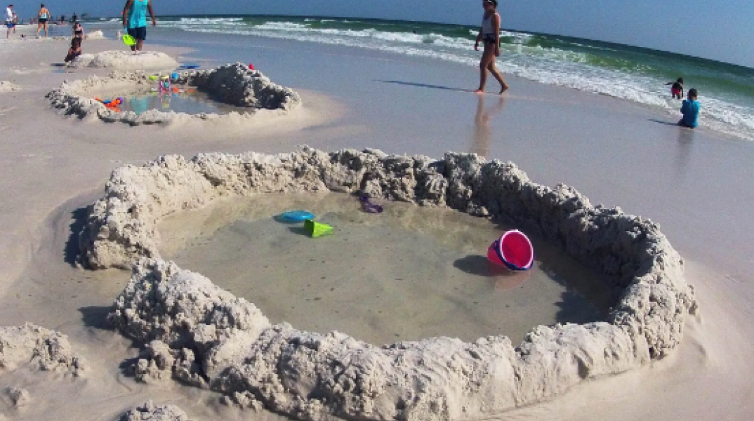 Tik Tok τρύπες στις παραλίες της Φλόριντα