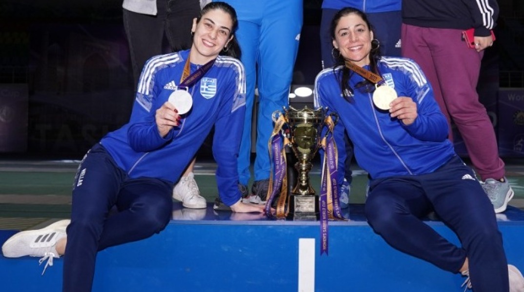 Χρυσό μετάλλιο η Γεωργιάδου, ασημένιο η Γκουντούρα στο Παγκόσμιο Ξιφάσκιας