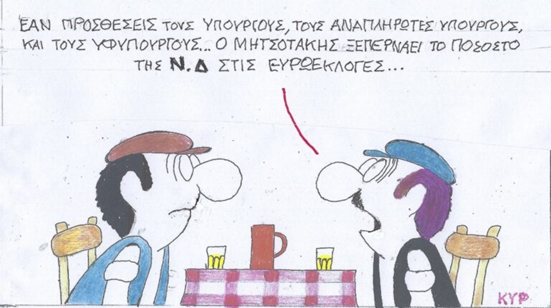 Η επικαιρότητα μέσα από τη ματιά και το σκίτσο του ΚΥΡ, σήμερα Δευτέρα 17 Ιουνίου 2024