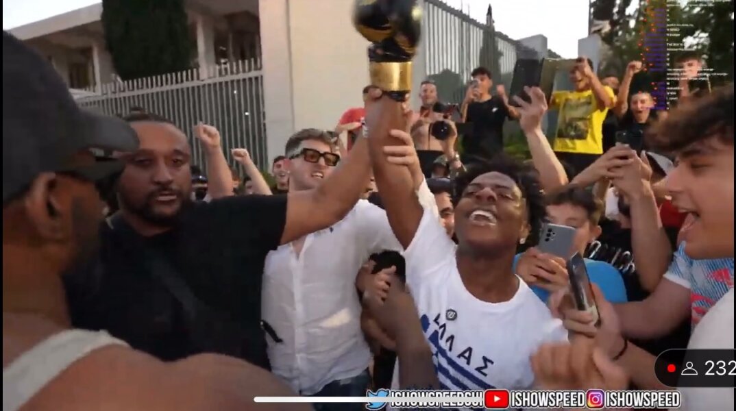  Στην Ελλάδα ο διάσημος streamer του YouTube IShowSpeed