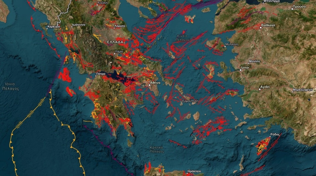 Ρήγματα στην Ελλάδα: Διαθέσιμος ο ψηφιακός χάρτης