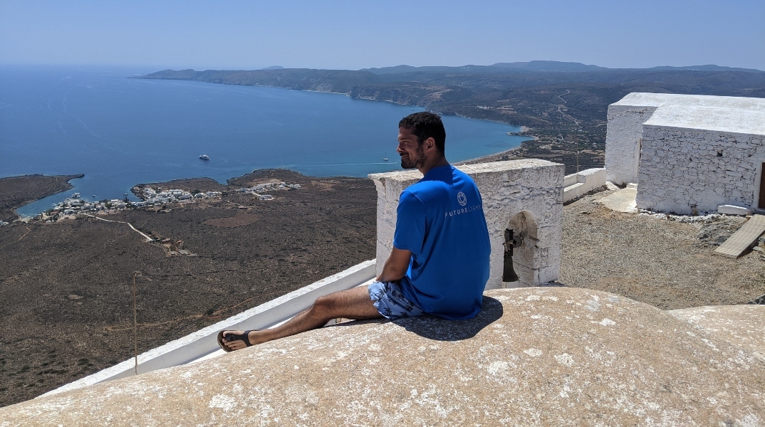 Ο Σπύρος Μαργαρίτης στη Σκόπελο