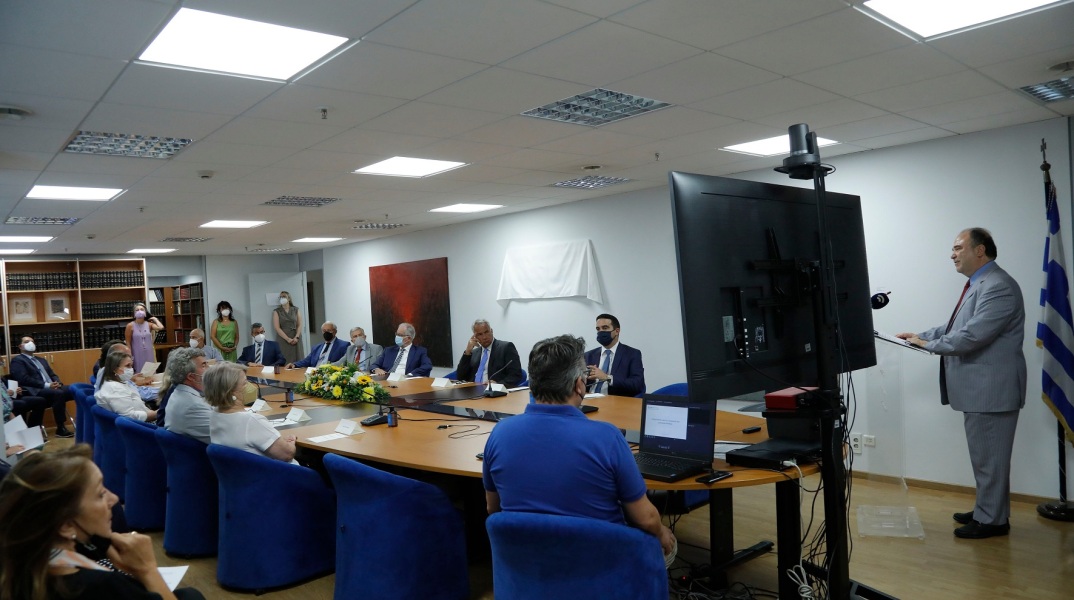 Ονοματοδοσία «Αίθουσας Αναστάσιος Πεπονής» του ΑΣΕΠ από τον Πρόεδρο της Βουλής