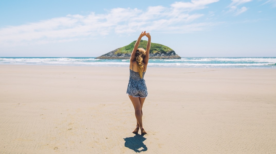 Ένα κορίτσι. 