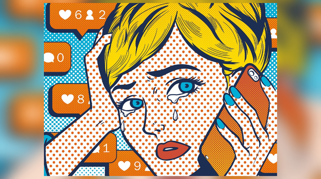 Duofen (Frieda) Ma, «Social Media Addiction» (2021, λεπτομέρεια)