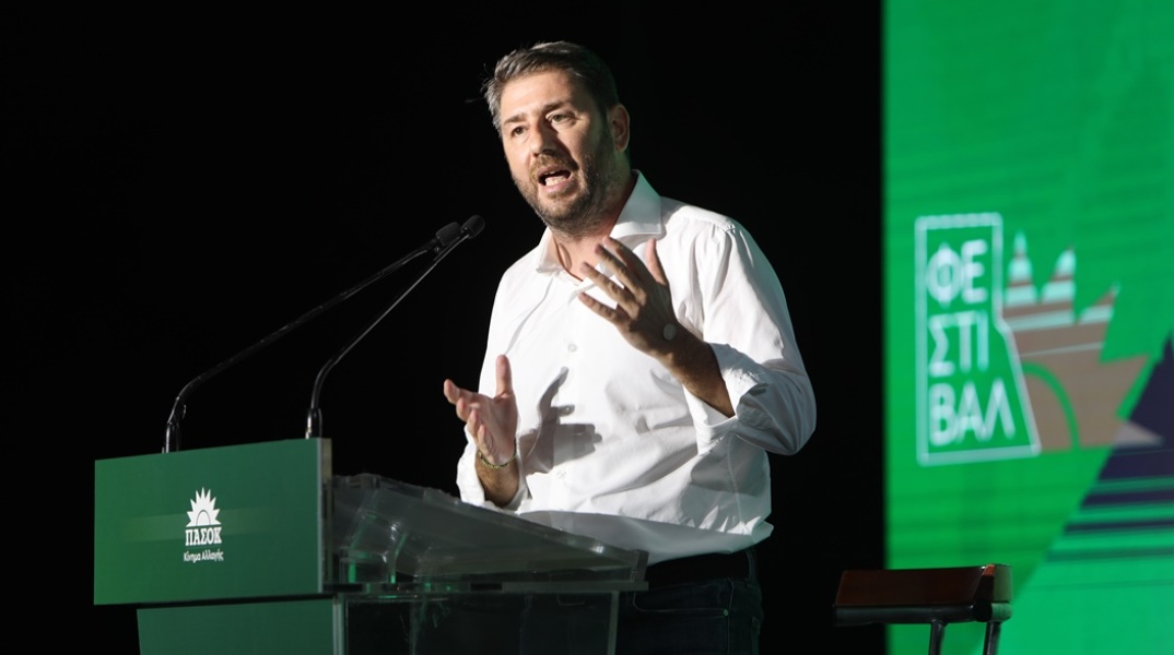 Ο Νίκος Ανδρουλάκης στην ομιλία του στο Ζάππειο