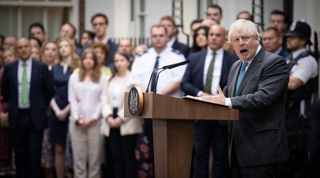 Ο Μπόρις Τζόνσον στην τελευταία του ομιλία ως Βρετανός πρωθυπουργός