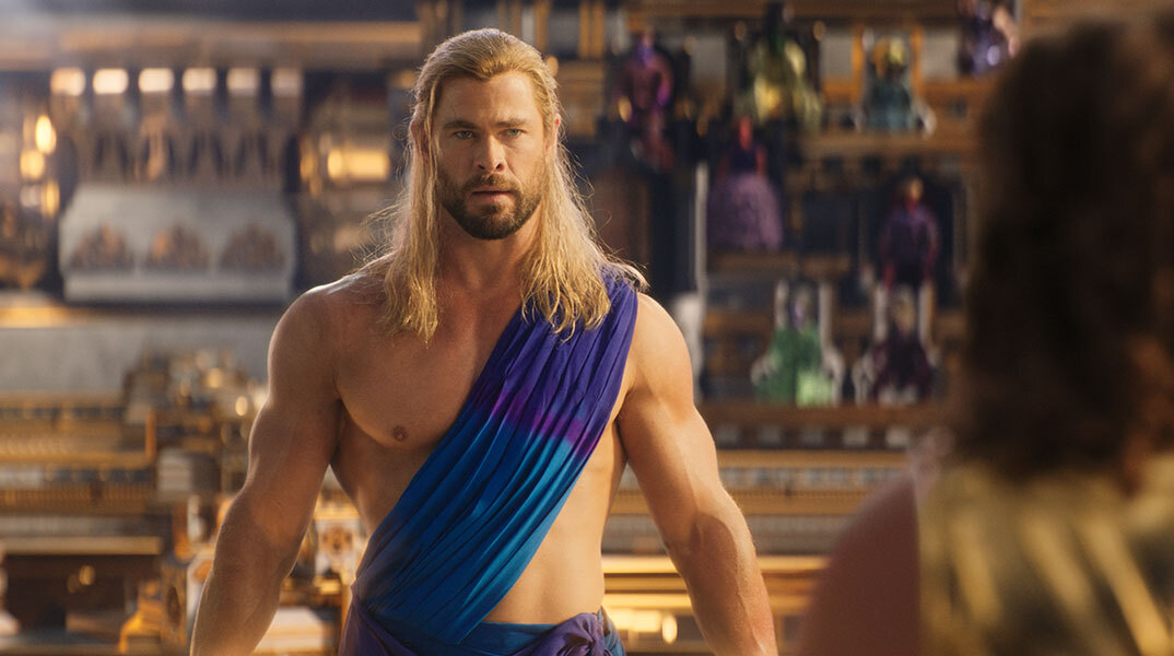 Ο Κρις Χέμσγουορθ ως Θορ στην ταινία «Thor: Love and Thunder»