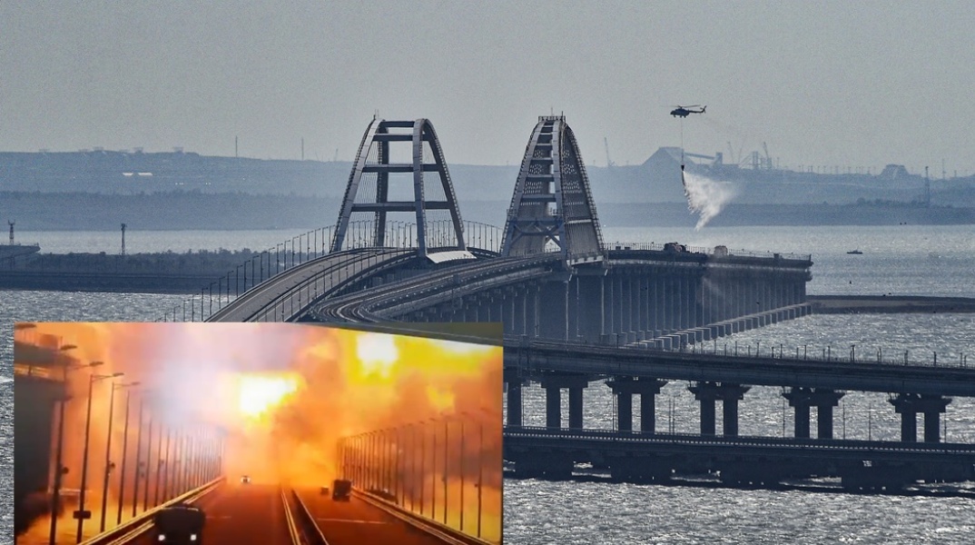 Έκρηξη σε γέφυρα στην Κριμαία