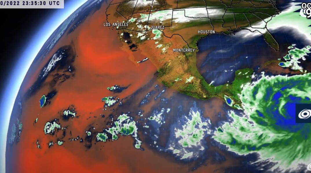 Ο κυκλώνας Τζούλια μέσα από γραφήματα που μεταδίδουν τα δελτία καιρού των ΗΠΑ