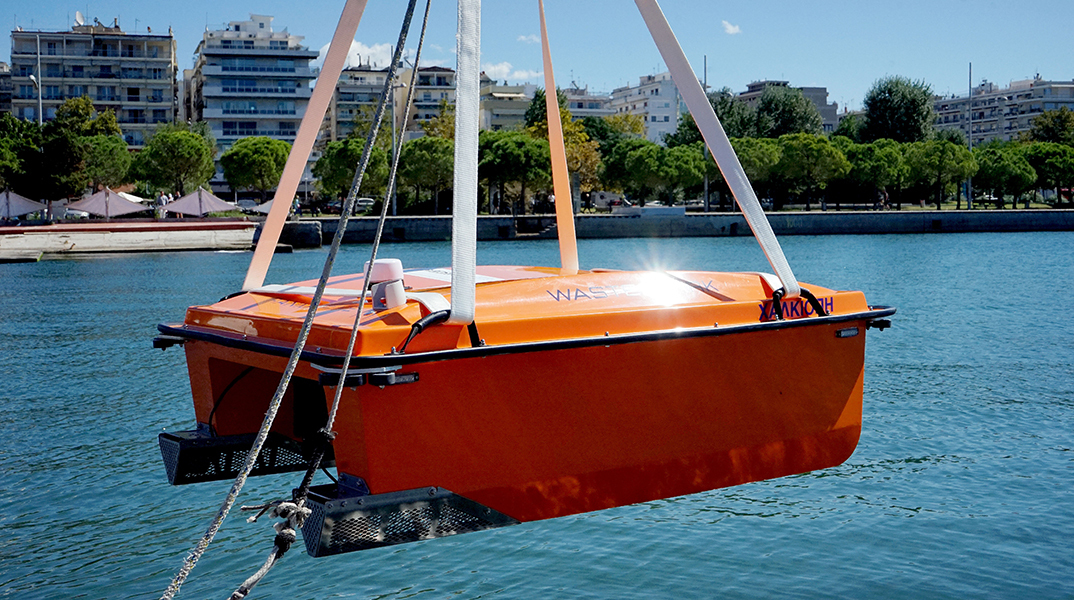 Θεσσαλονίκη: Το θαλάσσιο drone «Χαλκιόπη»