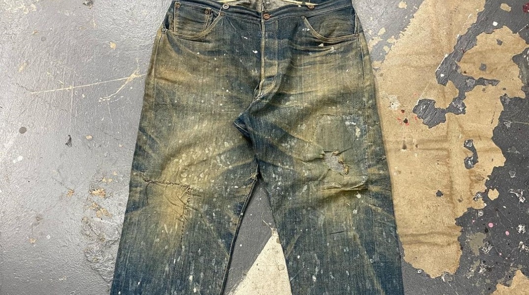 Τζιν παντελόνι του 1880 με λερώματα από ορυχείο