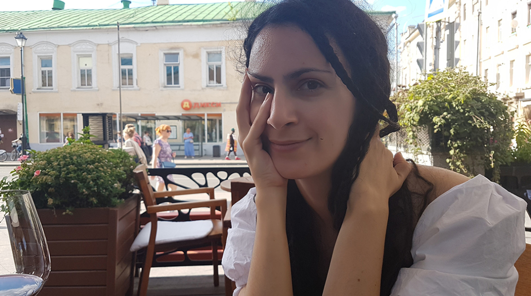 Η Ιόλη Ανδρεάδη. 