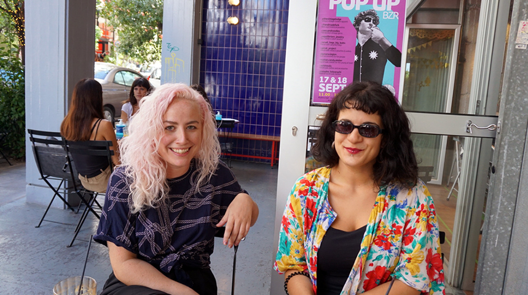 Η Ντορίν Τουτικιάν, co-founder και  CEO του Omgyno και η Κατερίνα Παπαγεωργίου, communication manager στο Omgyno 