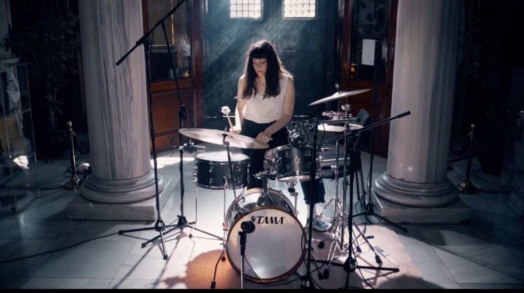 Δανάη Παλάκα - solo drum set στο Κέντρο Ελέγχου Τηλεοράσεων