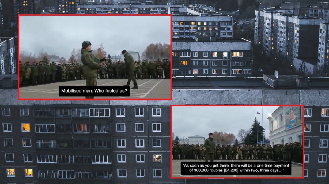 Βίντεο εμφανίζει Ρώσους νεοσύλλεκτους να αρνούνται να σταλούν στην Ουκρανία όταν το ποσό που τους είχαν υποσχεθεί δεν καταβλήθηκε στις οικογένειές τους.