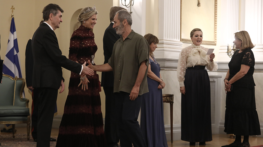 Επίσημο Δείπνο από την Πρόεδρο της Δημοκρατίας Κατερίνα Σακελλαροπούλου στο Προεδρικό Μέγαρο προς τιμήν του Βασιλιά Willem-Alexander και της Βασίλισσας Maxima της Ολλανδίας