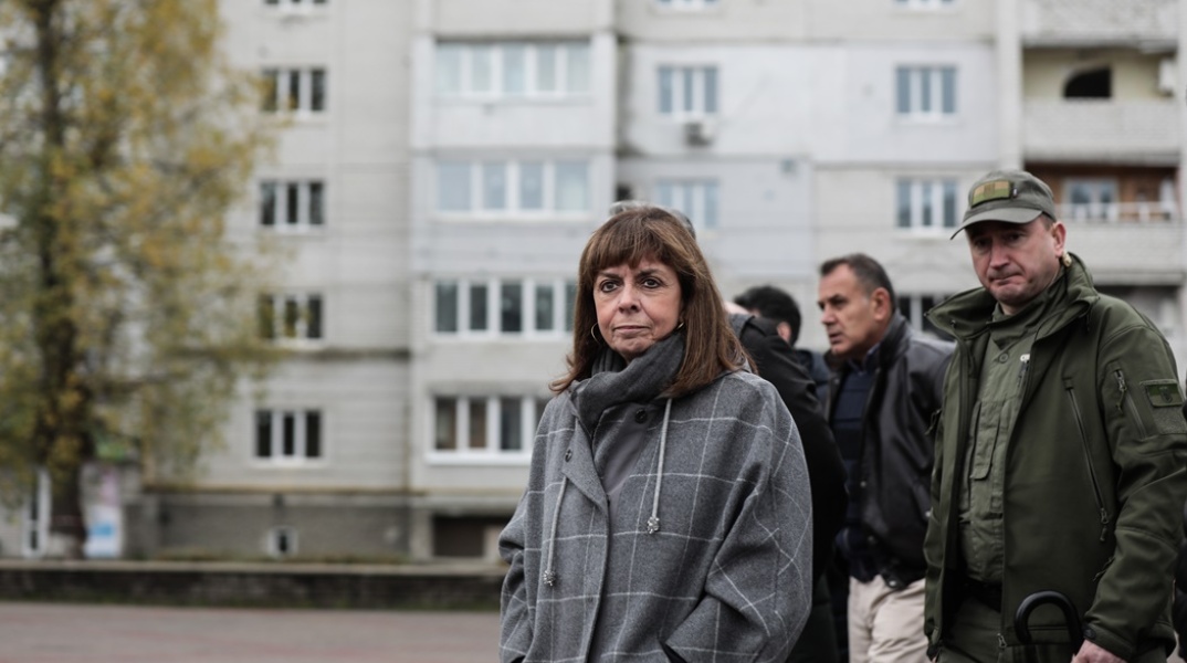 Η Πρόεδρος της Δημοκρατίας, Κατερίνα Σακελλαροπούλου, στο Κίεβο