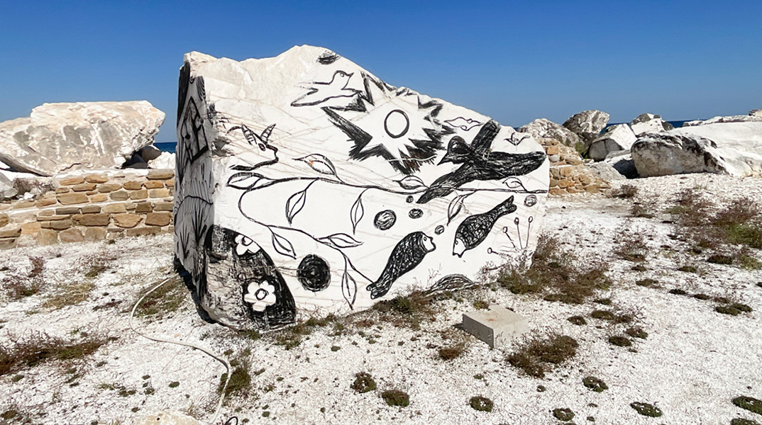Εφήμερη τέχνη στο νησί της Θάσου