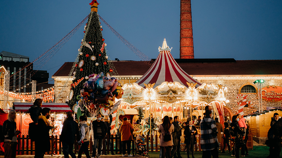 Το Christmas Factory στην Τεχνόπολη. 