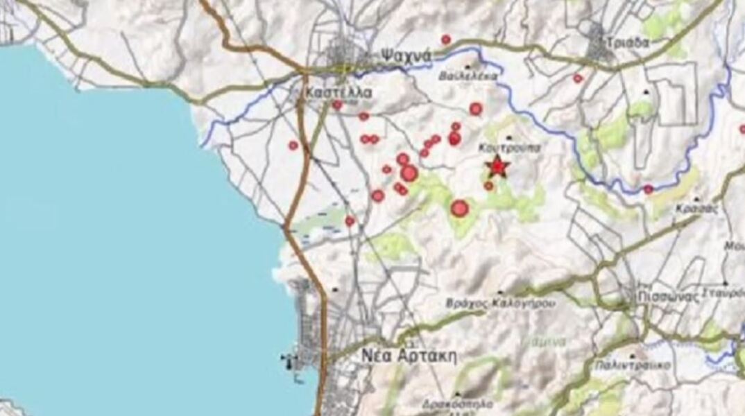 Μικροζημιές προκάλεσε ο σεισμός στην Εύβοια στην περιοχή των Ψαχνών