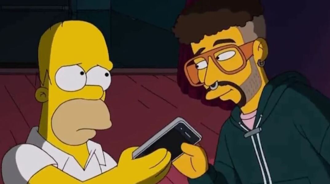 Οι Simpsons... ξαναχτύπησαν - Η πρόβλεψη για το αμφιλεγόμενο περιστατικό με τον Bad Bunny και το κινητό θαυμάστριας