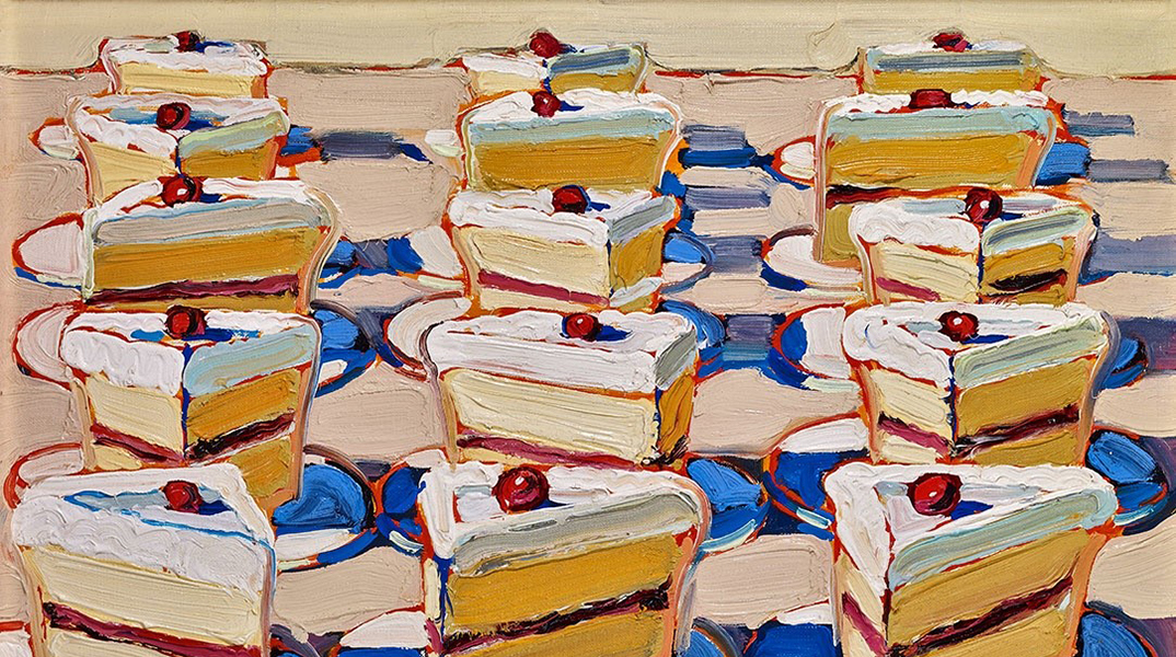 Εικ.: Wayne Thiebaud, «Boston Cremes» (1962, Crocker Art Museum Purchase, © 2019 Wayne Thiebaud).