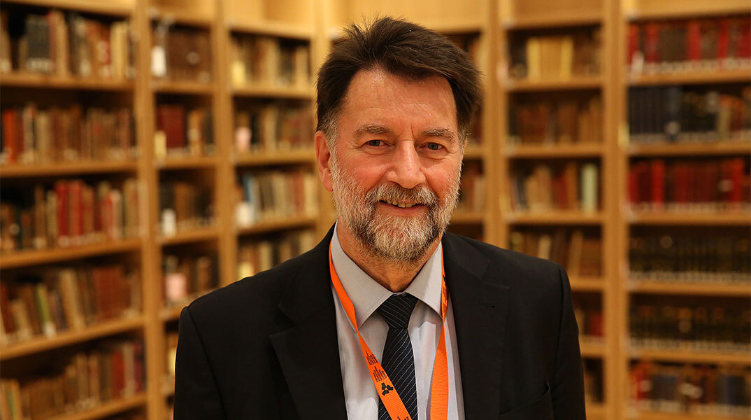 Ο γενικός διευθυντής της Εθνικής Βιβλιοθήκης της Ελλάδας Φίλιππος Τσιμπόγλου