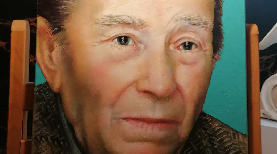 Πορτραίτο του Ιάκωβου Καμπανέλλη, έργο του Βαγγέλη Ρήνα