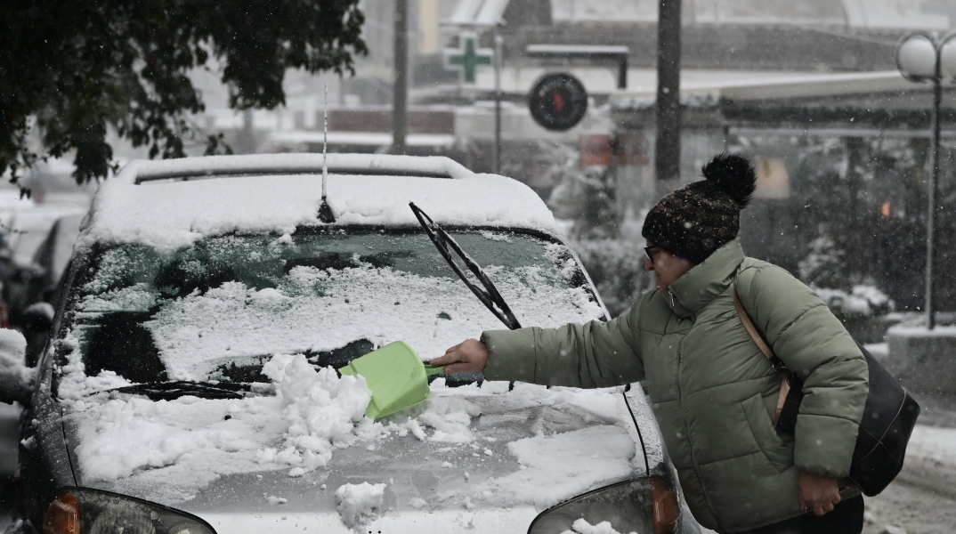 H κακοκαιρία «Μπάρμπαρα» στην Αθήνα