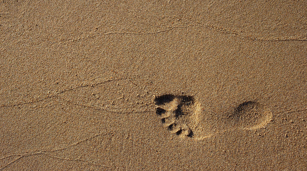 Πατημασιά στην άμμο