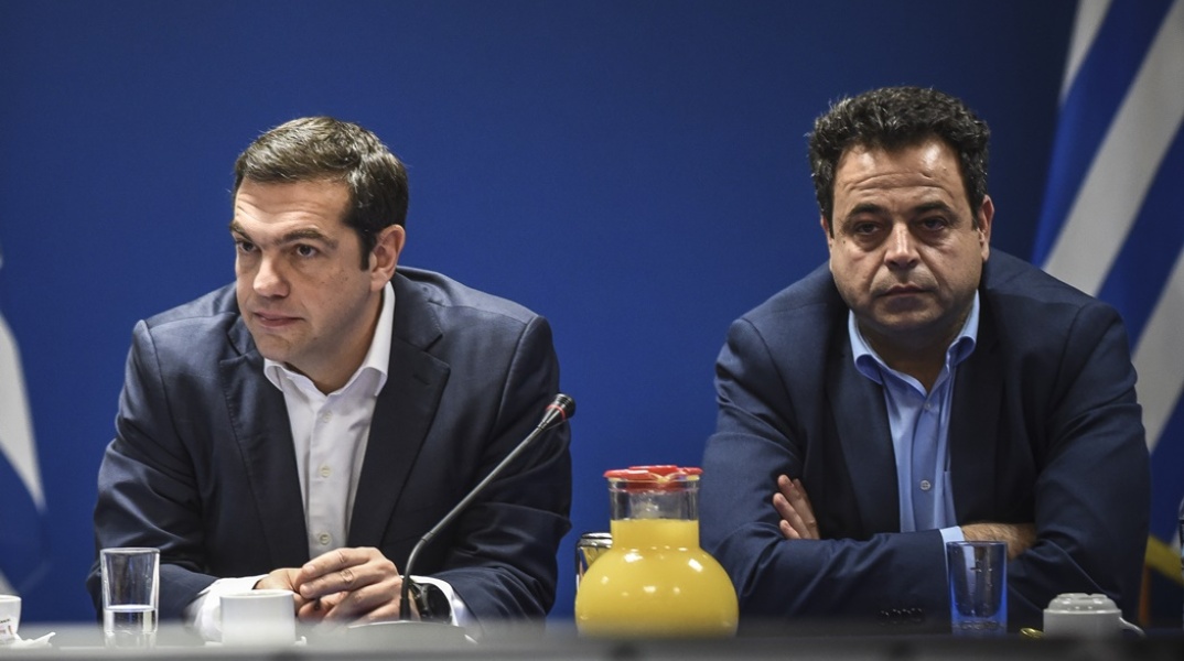 Αλέξης Τσίπρας και Νεκτάριος Σαντορινιός