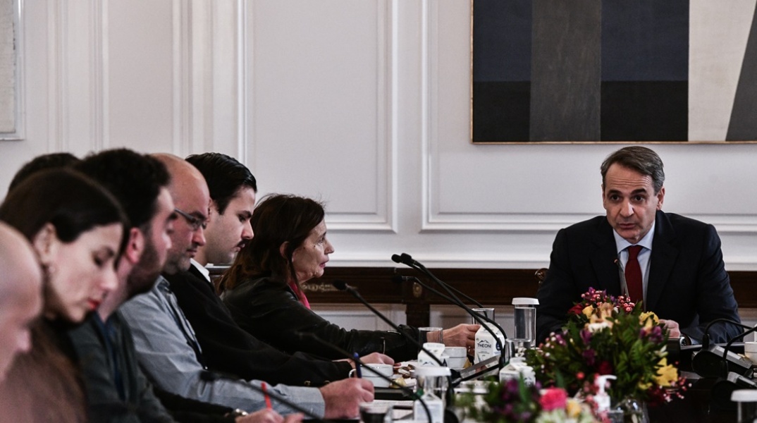 Καλλιτέχνες - Συνάντηση με τον Κυριάκο Μητσοτάκη στο Μέγαρο Μαξίμου