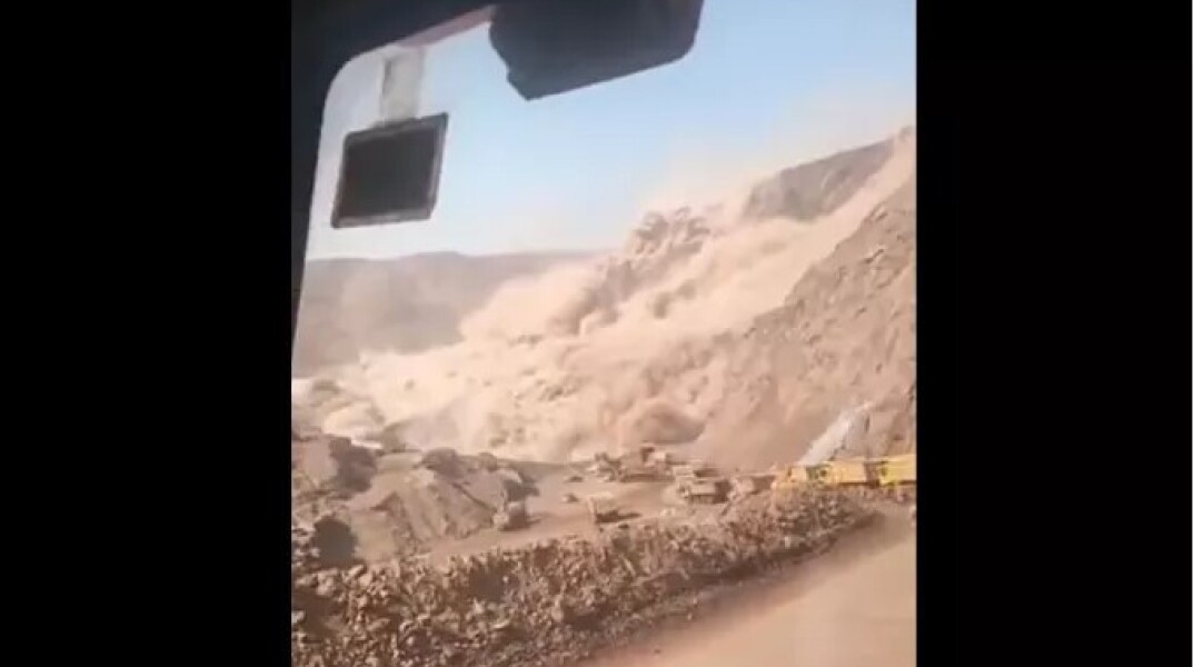 Η στιγμή της κατάρρευσης του ορυχείου στην Κίνα