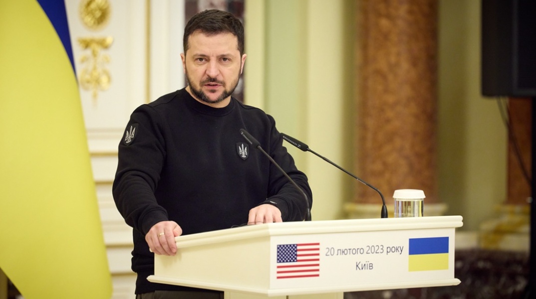 Ο Ουκρανός πρόεδρος, Βολοντίμιρ Ζελένσκι