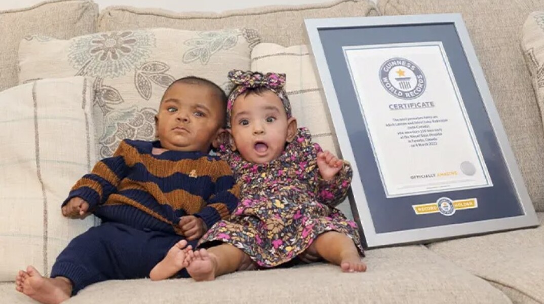 Τα πιο πρόωρα δίδυμα στον κόσμο γεννήθηκαν στον Καναδά