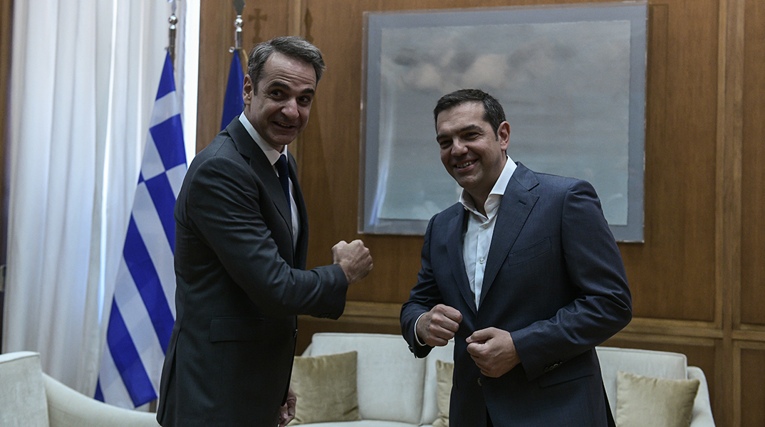 Συνάντηση του Πρωθυπουργού Κυριάκου Μητσοτάκη με τον πρόεδρο του ΣΥΡΙΖΑ Αλέξη Τσίπρα